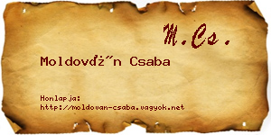 Moldován Csaba névjegykártya